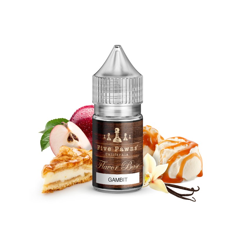 MIX & SHAKE - FIVE PAWNS 10/30ML GAMBIT (ΦΥΛΛΟ ΚΡΟΥΣΤΑΣ/ΜΗΛΟ/ΚΑΡΑΜΕΛΑ/ΠΑΓΩΤΟ ΒΑΝΙΛΙΑ/ΣΑΝΤΙΓΙ)