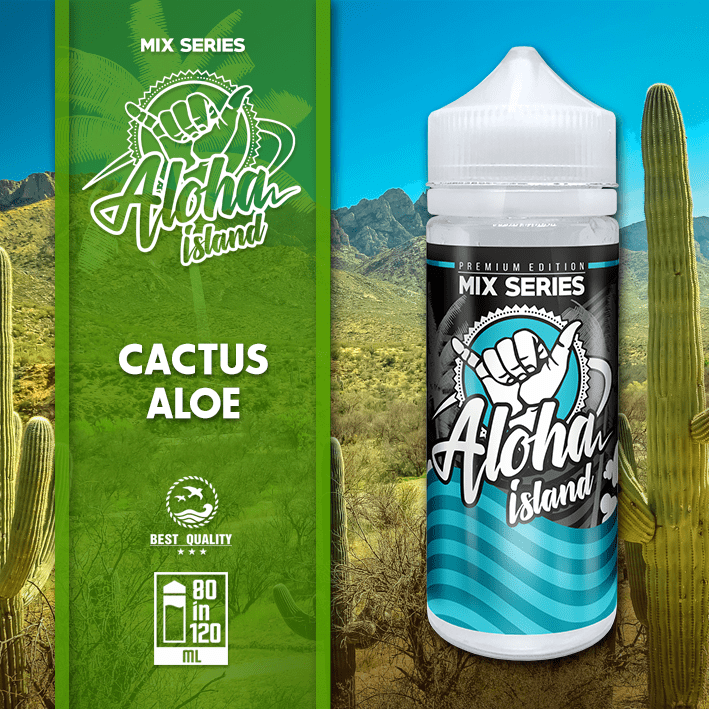 MIX & SHAKE - ALOHA ISLAND 80/120ML CACTUS ALOE * TPD *