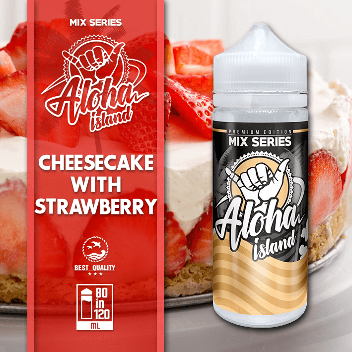 MIX & SHAKE - ALOHA ISLAND 80/120ML CHEESECAKE WITH STRAWBERRY * TPD *