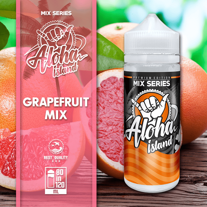 MIX & SHAKE - ALOHA ISLAND 80/120ML GRAPEFRUIT MIX * TPD *