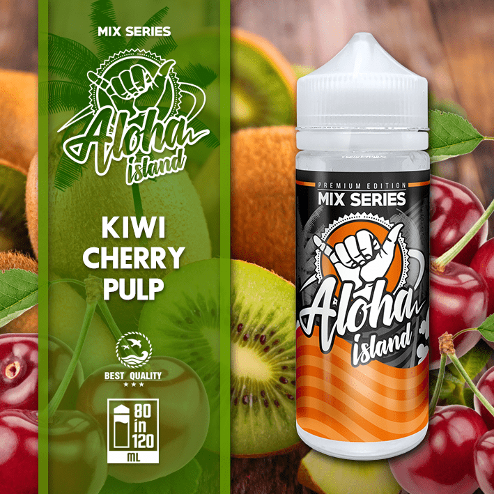 MIX & SHAKE - ALOHA ISLAND 80/120ML KIWI CHERRY PULP * TPD *