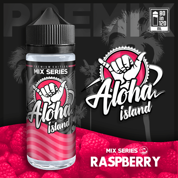 MIX & SHAKE - ALOHA ISLAND 80/120ML RASPBERRY * TPD *