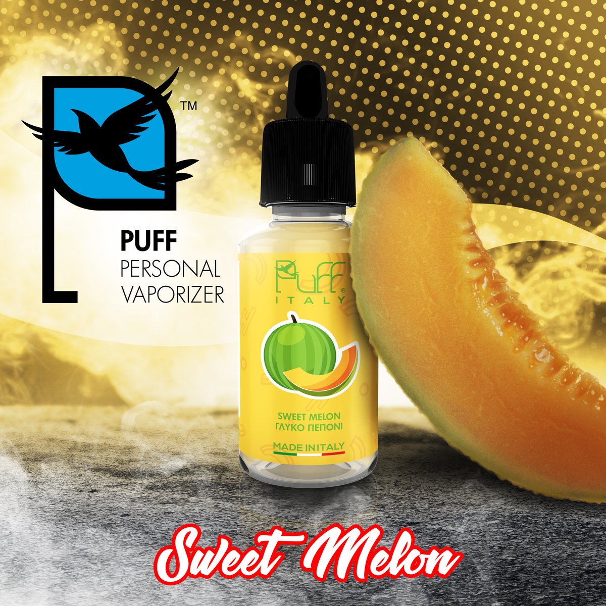 MIX & SHAKE - PUFF ITALY 40/50ML - ΓΛΥΚΟ ΠΕΠΟΝΙ ( SWEET MELON ) - * TPD *