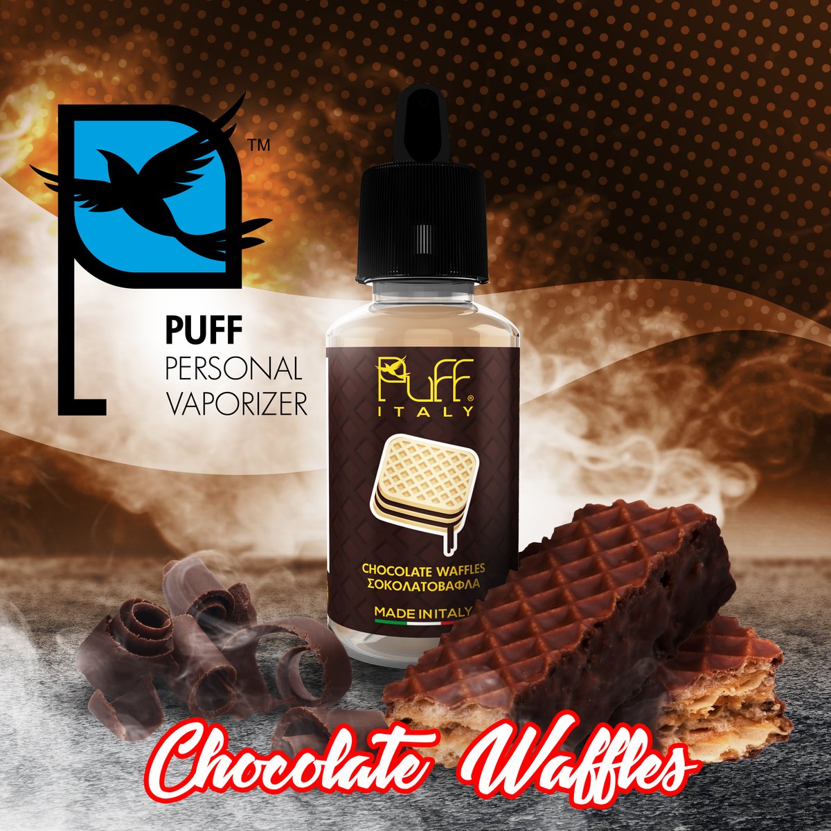 MIX & SHAKE - PUFF ITALY 40/50ML - ΣΟΚΟΛΑΤΟΒΑΦΛΑ ( CHOCOLATE WAFFLES ) - * TPD *