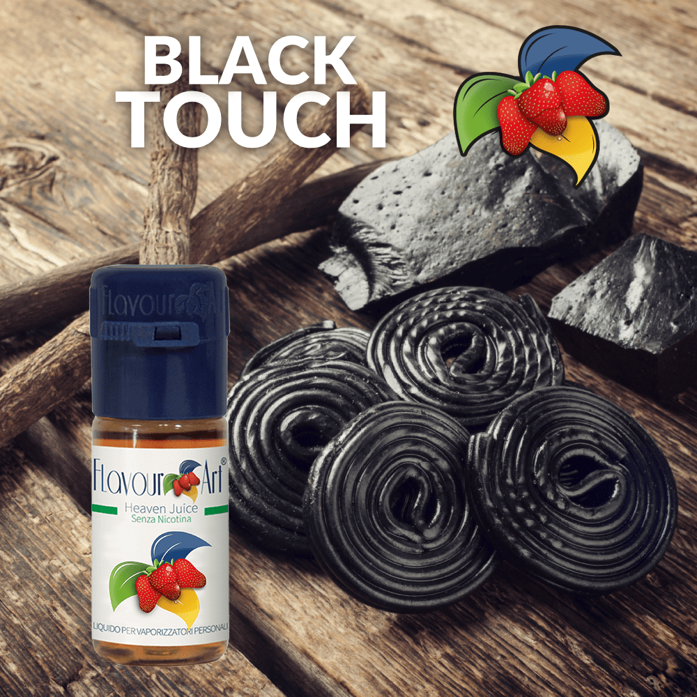 ELIQUID - 10ML - FLAVOURART ITALY - BLACK TOUCH ( ΓΛΥΚΟΡΙΖΑ ) 18mg