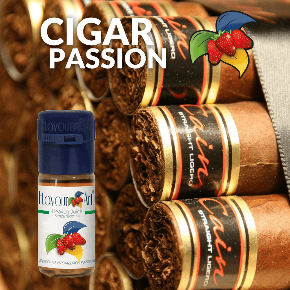 ELIQUID - 10ML - FLAVOURART ITALY - CIGAR PASSION ( ΠΟΥΡΟ ) 0mg