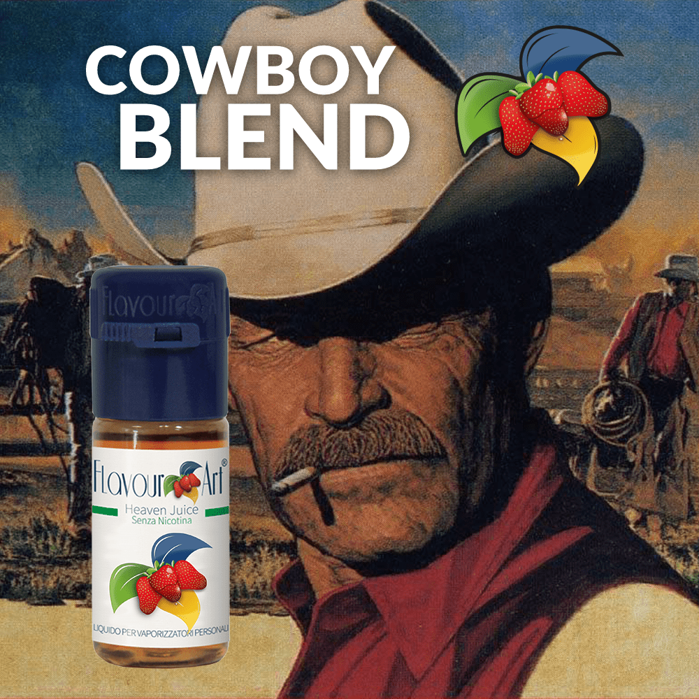 ELIQUID - 10ML - FLAVOURART ITALY - COWBOY BLEND ( ΚΑΠΝΟΣ & ΜΕΛΙ ) 0mg