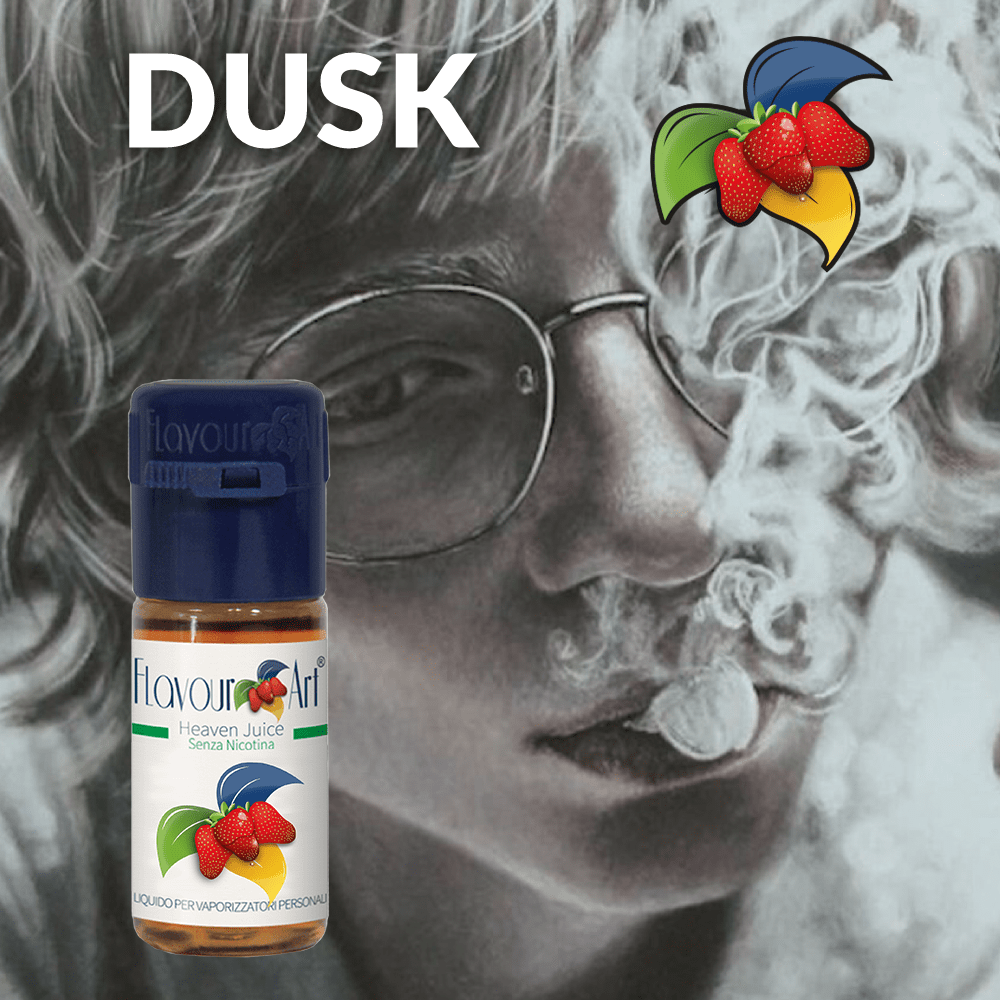 ELIQUID - 10ML - FLAVOURART ITALY - DUSK ( ΚΑΠΝΟΣ & ΓΛΥΚΟΡΙΖΑ ) 0mg