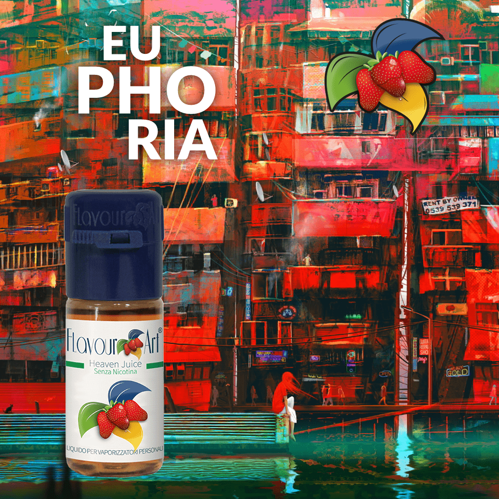 ELIQUID - 10ML - FLAVOURART ITALY - EUPHORIA ( ΑΠΑΛΟΣ ΚΑΠΝΟΣ, ΕΣΠΕΡΙΔΟΕΙΔΗ & ΕΞΩΤΙΚΑ ΦΡΟΥΤΑ ) 0mg