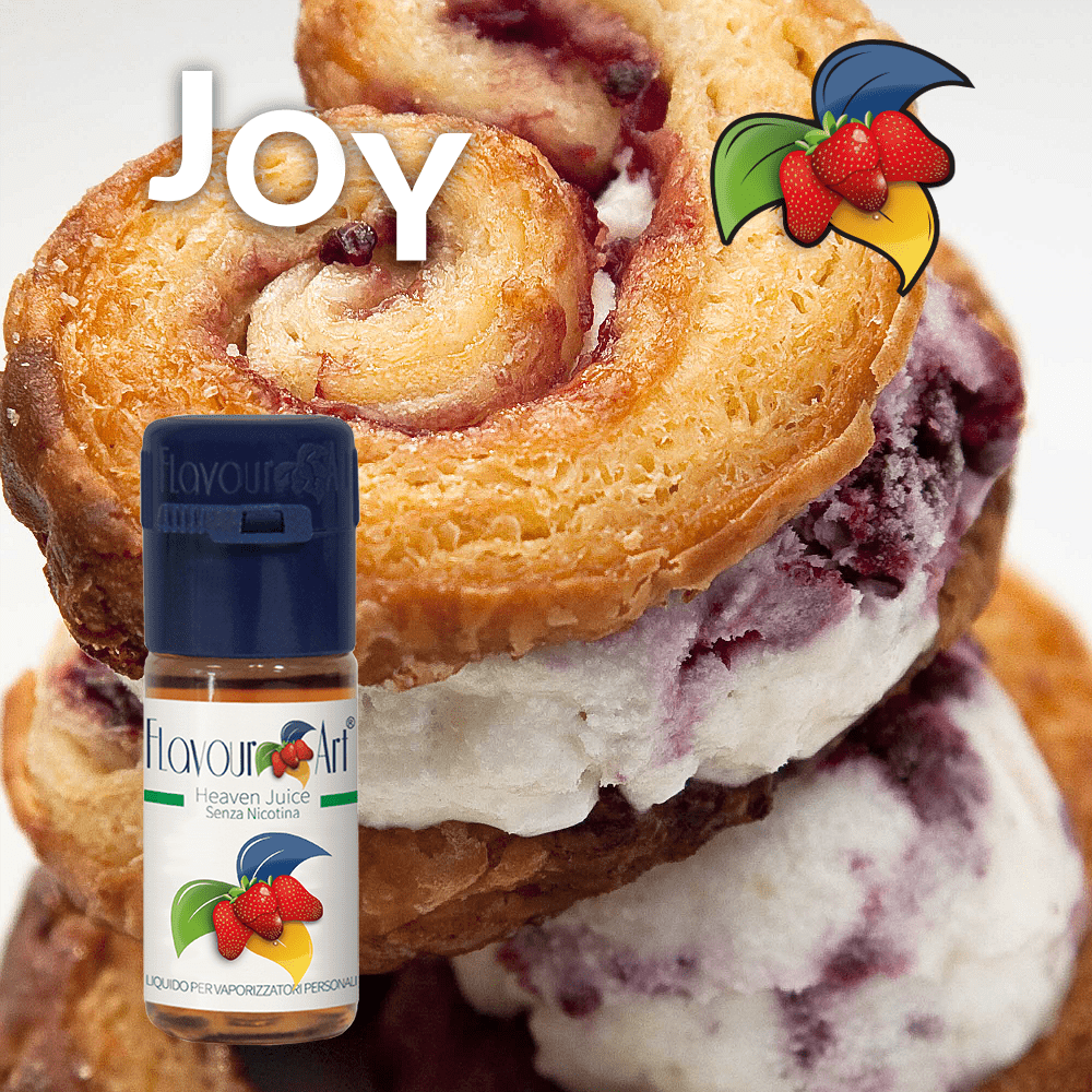 ELIQUID - 10ML - FLAVOURART ITALY - JOY ( ΚΑΡΑΜΕΛΑ, ΒΑΝΙΛΙΑ, ΜΑΥΡΗ ΖΑΧΑΡΗ & ΜΠΙΣΚΟΤΟ ΒΟΥΤΥΡΟΥ ) 0mg