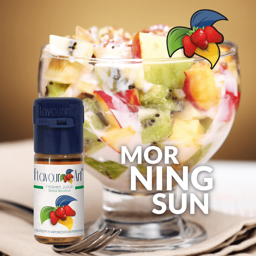 ELIQUID - 10ML - FLAVOURART ITALY - MORNING SUN ( ΓΑΛΑ & ΦΡΕΣΚΑ ΦΡΟΥΤΑ ) 0mg