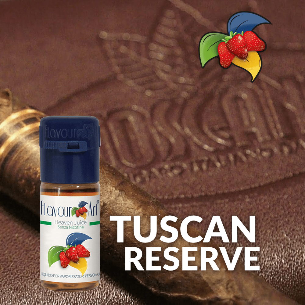 ELIQUID - 10ML - FLAVOURART ITALY - TUSCAN RESERVE ( ΠΟΥΡΟ ΤΟΣΚΑΝΟ & ΒΑΝΙΛΙΑ ) 4.5mg