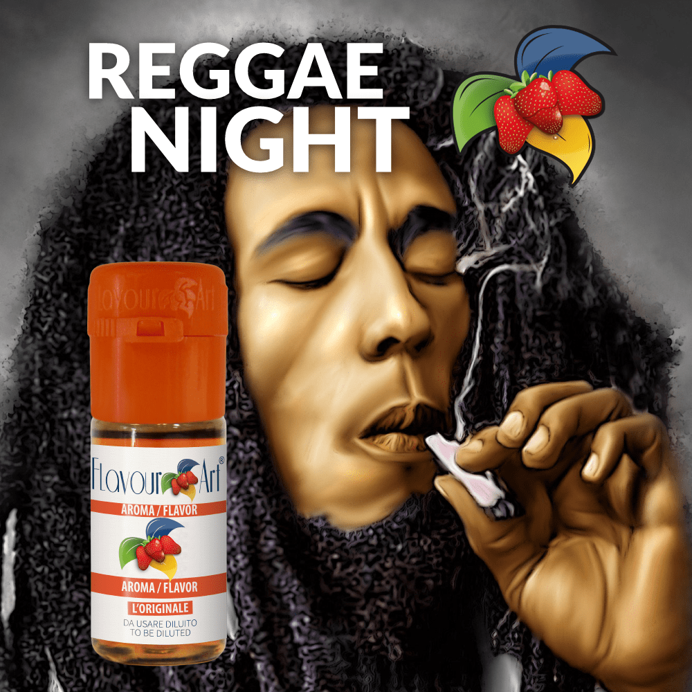 D.I.Y. - ΑΡΩΜΑ - 10ML - FLAVOURART ITALY - REGGAE NIGHT - ΦΥΤΙΚΟ ΜEΙΓΜΑ ΚΑΝΝΑΒΗΣ - 2%