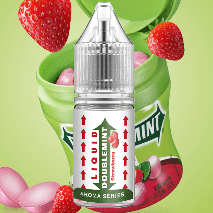 D.I.Y. - ΑΡΩΜΑ - 10ML - DELICIOUS - LIQUID DOUBLEMINT STRAWBERRY ( Dosage %7-14 ) - 10ML