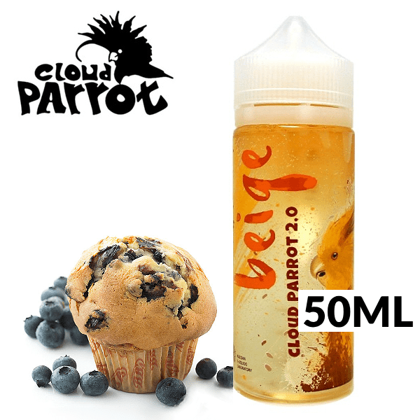 MIX & SHAKE - CLOUD PARROT 50/60ML BEIGE ( BLUEBERRY MUFFIN ) * TPD *