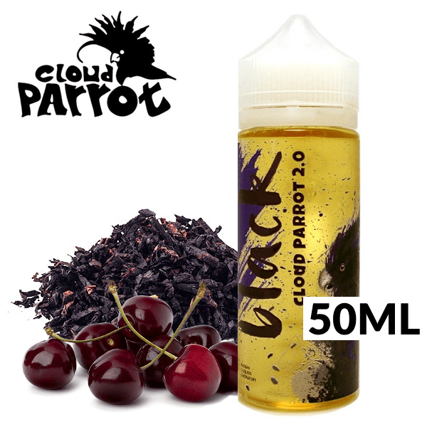 MIX & SHAKE - CLOUD PARROT 50/60ML BLACK ( CHERRY DARK TOBACCO ) * TPD *