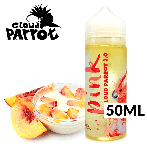 MIX & SHAKE - CLOUD PARROT 50/60ML PINK ( PEACH YOGURT ) * TPD *