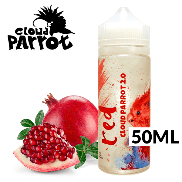 MIX & SHAKE - CLOUD PARROT 50/60ML RED ( POMEGRANATE ) * TPD *