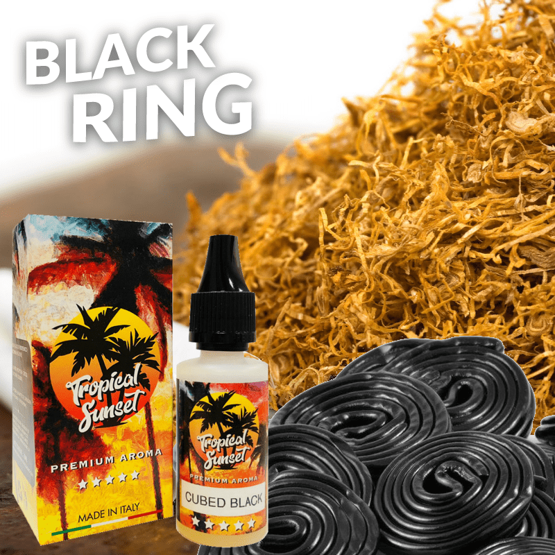 MIX & SHAKE - TROPICAL SUNSET 10/20ML BLACK RING (ΚΑΠΝΟΣ & ΓΛΥΚΟΡΙΖΑ) * TPD *