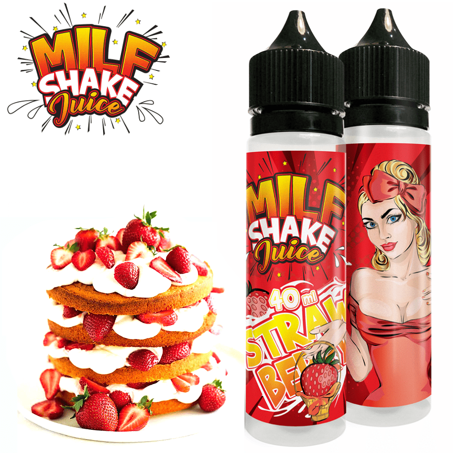 MIX & SHAKE - MILF SHAKE 40/60ML - STRAWBERRY - * TPD *