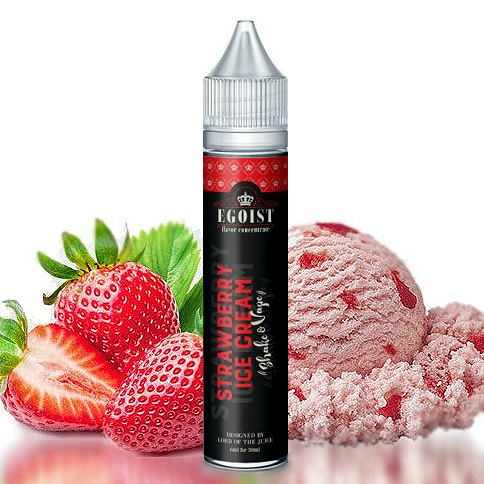 MIX & SHAKE - EGOIST SHAKE'N'VAPE 6/30ML - STRAWBERRY ICE CREAM * TPD *