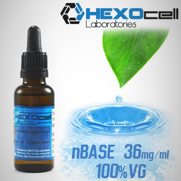 D.I.Y. - 30ml HEXOcell eLiquid Base (100% VG, 36mg/ml Nicotine) 
