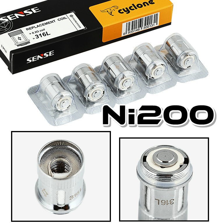 ΑΤΜΟΠΟΙΗΤΗΣ - 1x ΚΕΦΑΛΗ SENSE CYCLONE 0.2 ohm Ni-200 ( 5x )