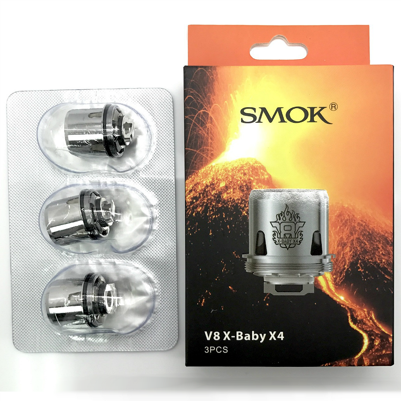 ΑΤΜΟΠΟΙΗΤΗΣ - 1x ΚΕΦΑΛΗ SMOK TFV8 X-BABY-X4 ( QUADRUPLE CORE 0.15 oHm )