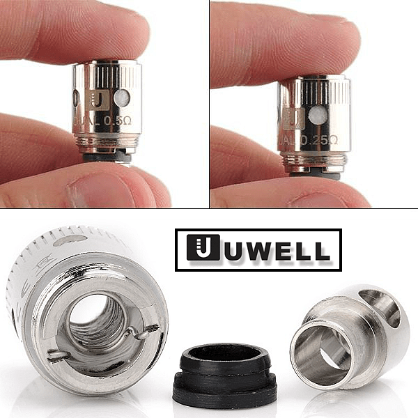 ΑΤΜΟΠΟΙΗΤΗΣ - 1x ΚΕΦΑΛΗ UWELL CROWN DUAL COIL ( 0.5 ohm )