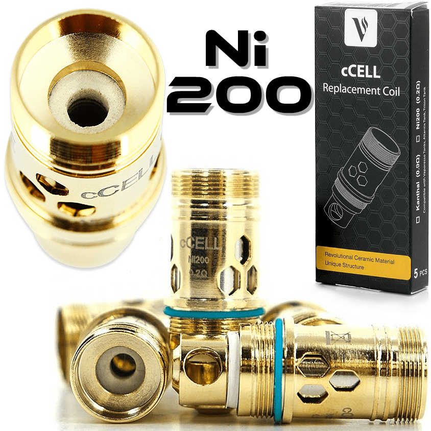 ΑΤΜΟΠΟΙΗΤΗΣ - 1x ΚΕΦΑΛΗ VAPORESSO cCELL (TARGET/ATLANTIS/TRITON) - ni200 0.2ohm