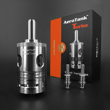 ΑΤΜΟΠΟΙΗΤΉΣ - KANGER Aerotank Turbo Quad Coil BDC Clearomizer - 6ML Χωρητικότητα - 100% Αυθεντικός