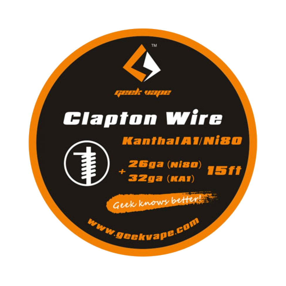 ΑΤΜΟΠΟΙΗΤΗΣ - ΣΥΡΜΑ GEEK VAPE KA1/N80 CLAPTON TAPE WIRE ( 26GA NI80 + 32GA ) - 5M