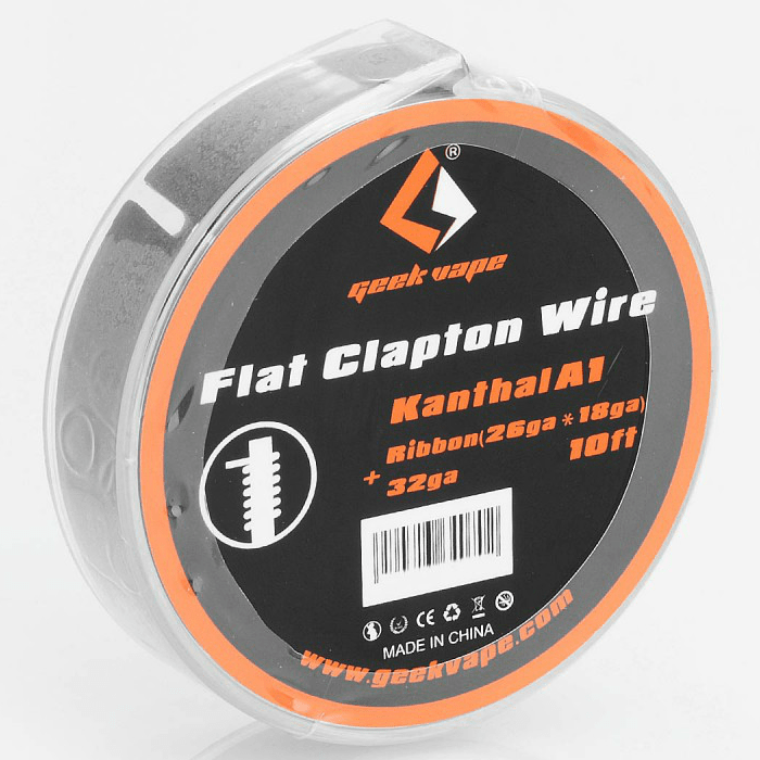 ΑΤΜΟΠΟΙΗΤΗΣ - ΣΥΡΜΑ GEEKVAPE FLAT CLAPTON KANTHAL KA1 RIBBON WIRE ( 26GAx18GA + 32GA ) - 3M