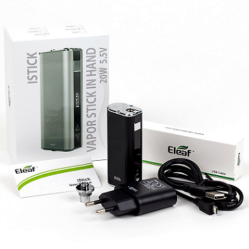 KIT - Eleaf iStick 20W - 2200mA VV/VW ( ΜΑΥΡΟ )