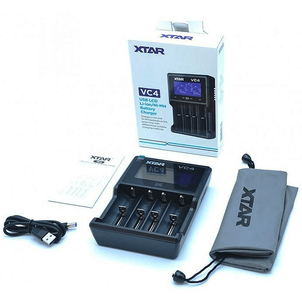 ΦΟΡΤΙΣΤΗΣ - 18650/26650 XTAR VC4 USB DIGITAL ( 4 SLOTS )