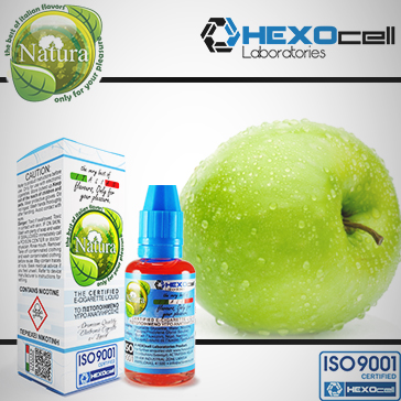 30ml GREEN APPLE 9mg Υγρό Αναπλήρωσης (Με Νικοτίνη, Μεσαίο ) - Natura Υγρά Αναπλήρωσης από την HEXOcell