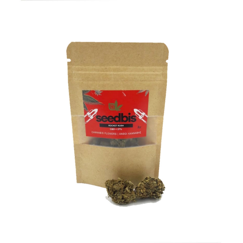 CBD - ΑΝΘΟΣ - SEEDBIS - ROCKET KUSH (ΓΛΥΚΟ/ΠΙΠΕΡΑΤΟ/ΓΗΙΝΟ) - 1γρ, 27% CBD