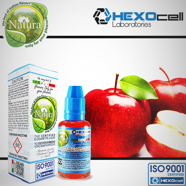 30ml RED APPLE 0mg Υγρό Αναπλήρωσης ( Χωρίς Νικοτίνη ) - Natura Υγρά Αναπλήρωσης από την HEXOcell