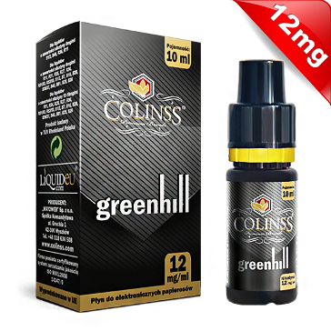 10ml GREENHILL 12mg eLiquid (Νικοτινούχο, Μεσαίο) - eLiquid by Colins's