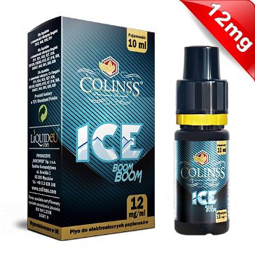 10ml ICE BOOM BOOM 12mg eLiquid (Νικοτινούχο, Μεσαίο) - eLiquid by Colins's