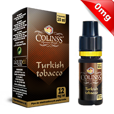 10ml TURKISH TOBACCO 0mg eLiquid (Χωρίς Νικοτίνη) - eLiquid by Colins's