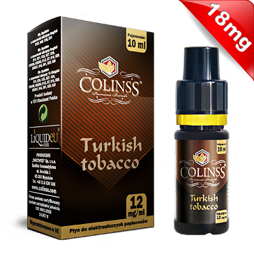 10ml TURKISH TOBACCO 18mg eLiquid (Νικοτινούχο, Δυνατό) - eLiquid by Colins's