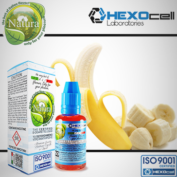 30ml BANANA 0mg Υγρό Αναπλήρωσης ( Χωρίς Νικοτίνη ) - Natura Υγρά Αναπλήρωσης από την HEXOcell