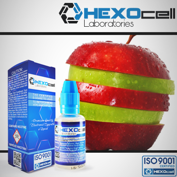 30ml DOUBLE APPLE 9mg eLiquid (With Nicotine, Medium) - eLiquid by HEXOcell