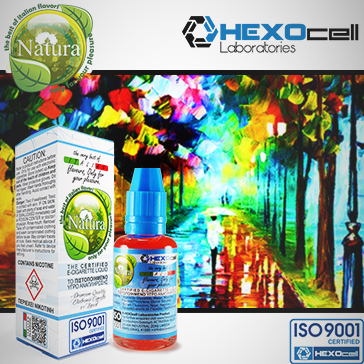 30ml BURST OF JOY 9mg eLiquid (With Nicotine, Medium) - Natura eLiquid by HEXOcell