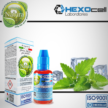 30ml COOL MINT 9mg Υγρό Αναπλήρωσης (Με Νικοτίνη, Μεσαίο ) - Natura Υγρά Αναπλήρωσης από την HEXOcell